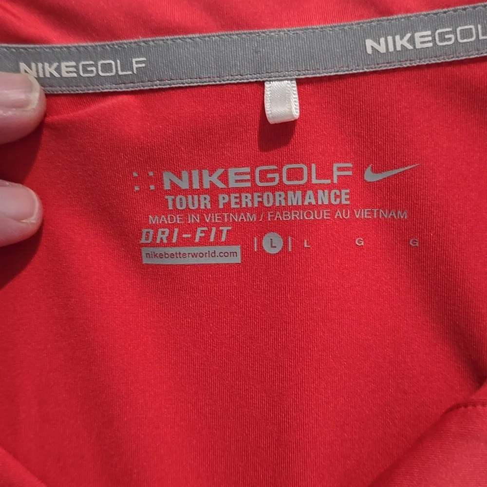 Nike‎ golf shirt size Large Dri fit